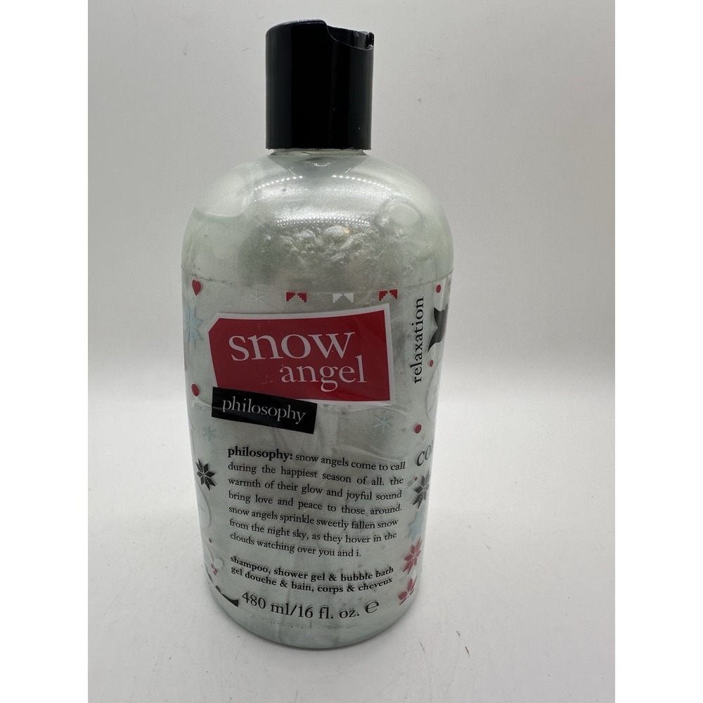 Philosophy Snow Angel Shampoo‎ Shower Gel Bubble Bath 16 oz New Sealed
